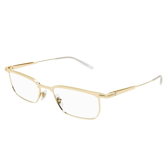 NEW MONTBLANC EYEGLASSES GOLD MEN EYEWEAR MONTBLANC MB0219O 002